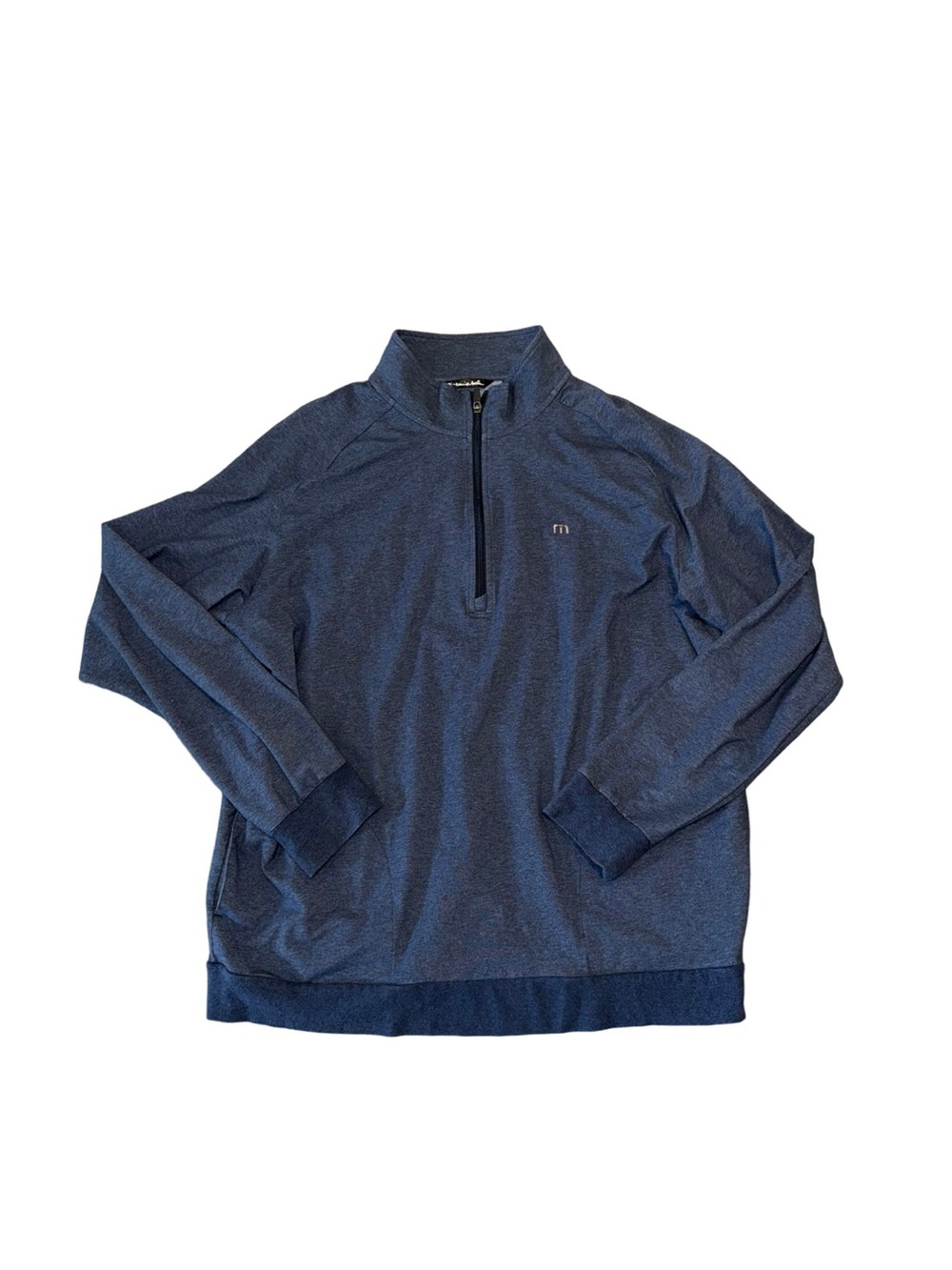 Travis Mathew 2XL Men's Navy Quarter-Zip Pullover blue